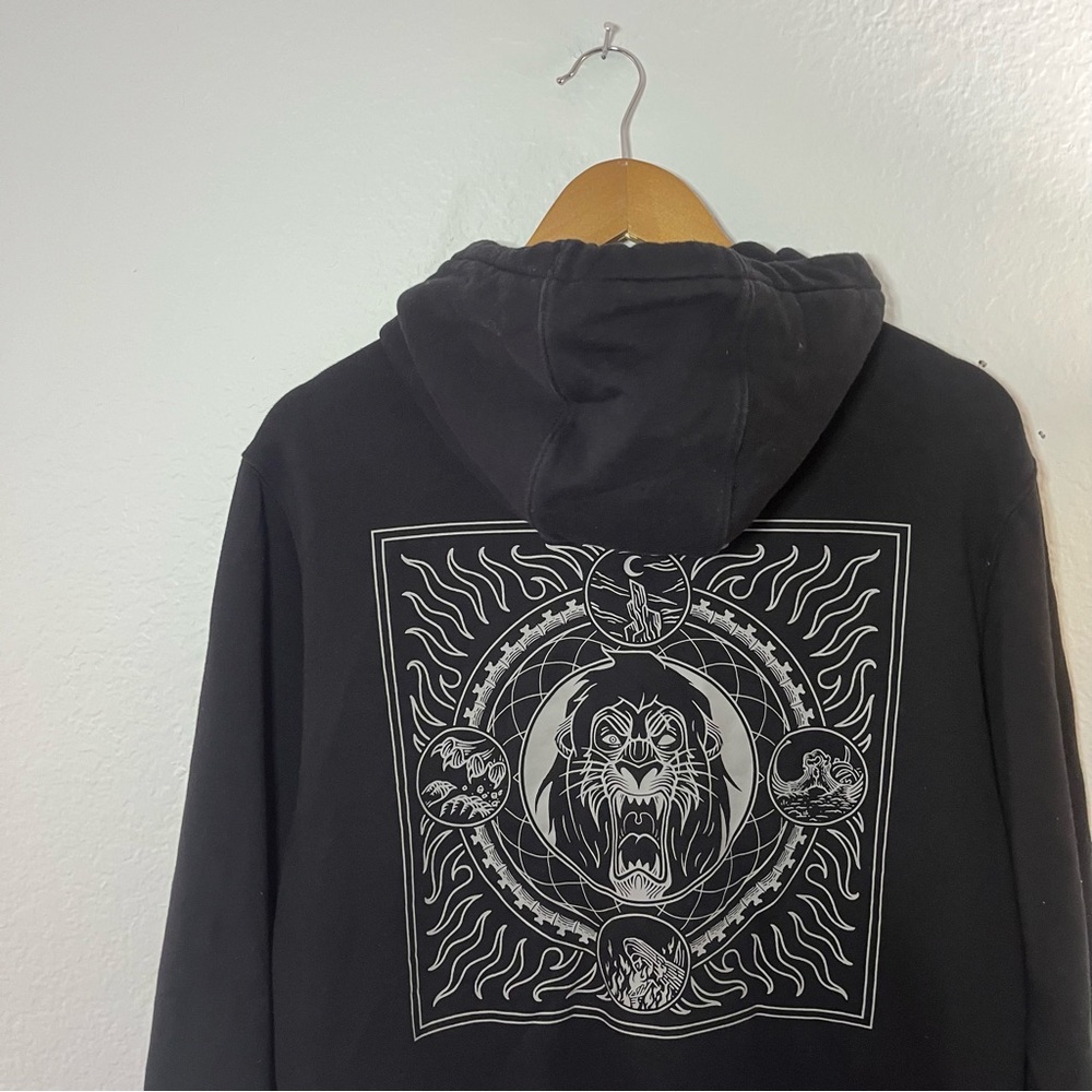 Disney X Vans The Lion King Scar Black Hoodie Size Small - Picture 15 of 15